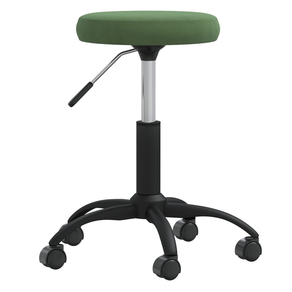 Chaise de salle à manger vert foncé velours