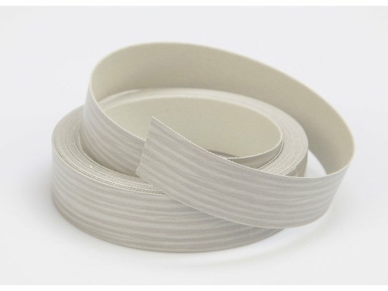 Bande de chant thermocollante gris ombré aero, l.500 x l.2.3 cm