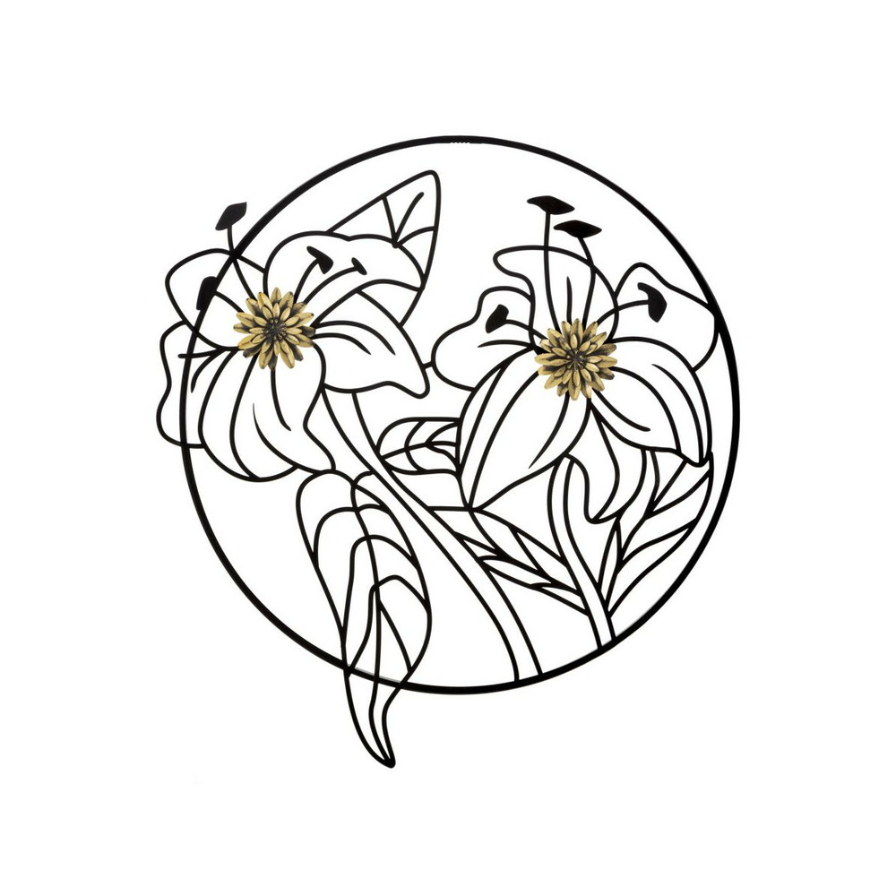 Décoration murale encadrée en métal 