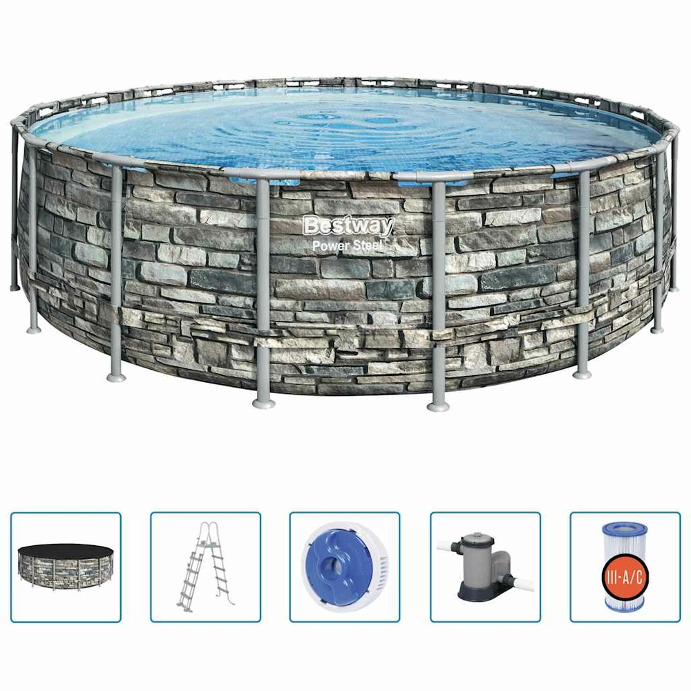 Piscine power steel 549x132 cm