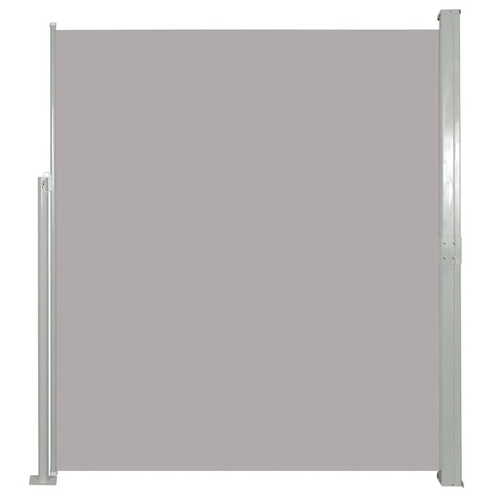 Auvent latéral rétractable de patio 170x300 cm gris