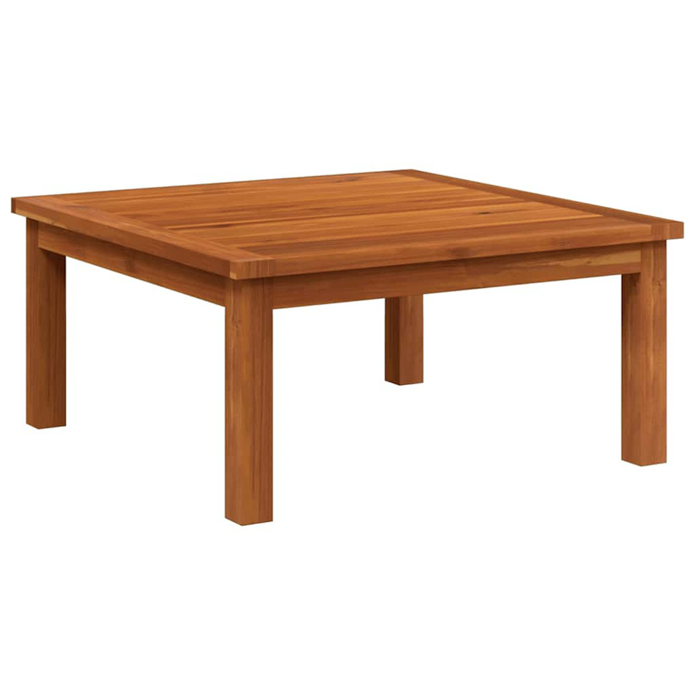Table de salon de jardin 63x63x30 cm bois solide d'acacia