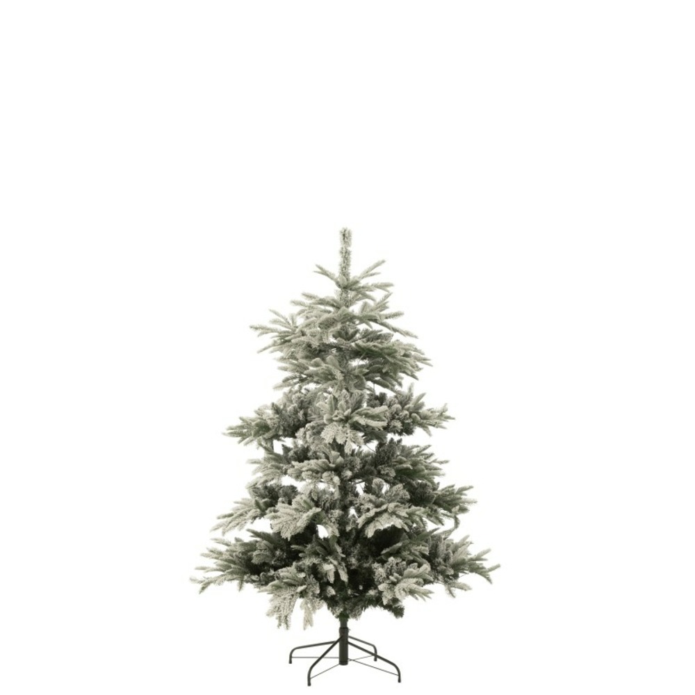 Sapin de noël artificiel vert enneigé avec 270 led h. 180 cm h180