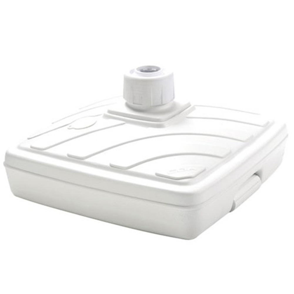 Pied pour parasol 40l en plastique blanc - 10607 blanc