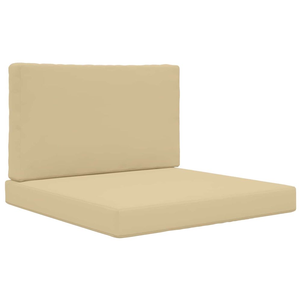 Coussin de canapé d'extérieur polyester beige 80 x 80 cm