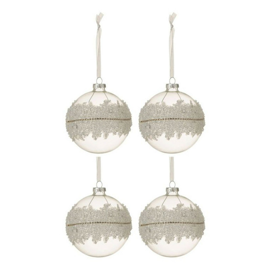 Lot de 4 boules de noël