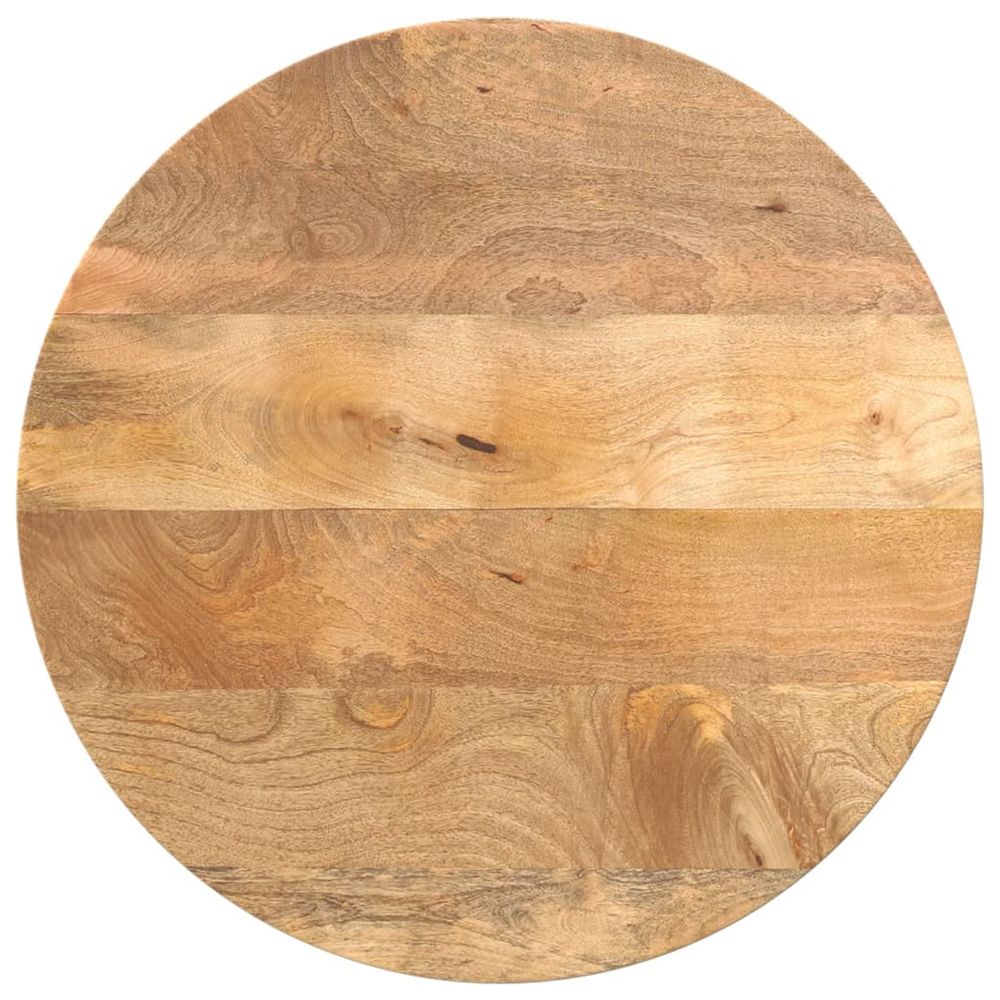 Dessus de table ø 50x3,8 cm rond bois de manguier massif