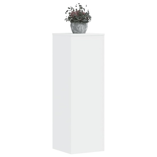 Supports pour plantes 2 pcs blanc 33x33x100cm bois d'ingénierie