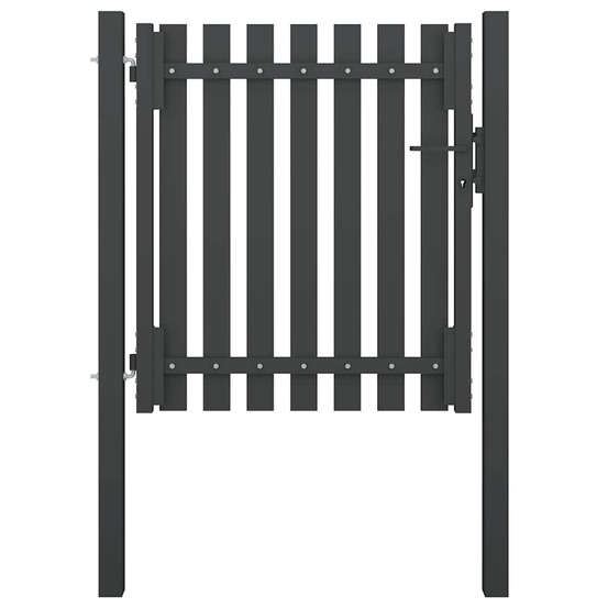 Portail de jardin en acier 100x75 cm anthracite