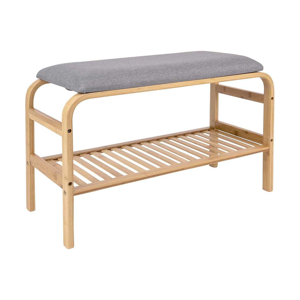 Banc en bambou avec coussin fabric