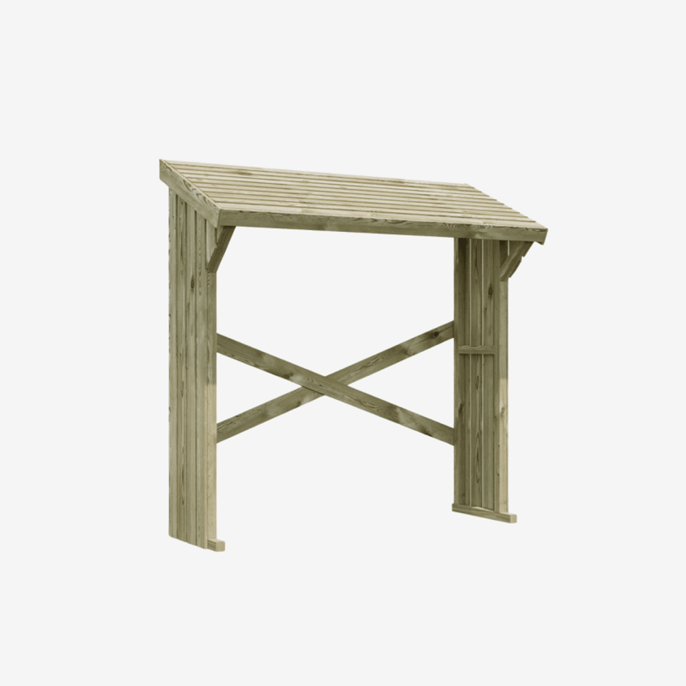 Mini abri buches bois 180x68x179cm