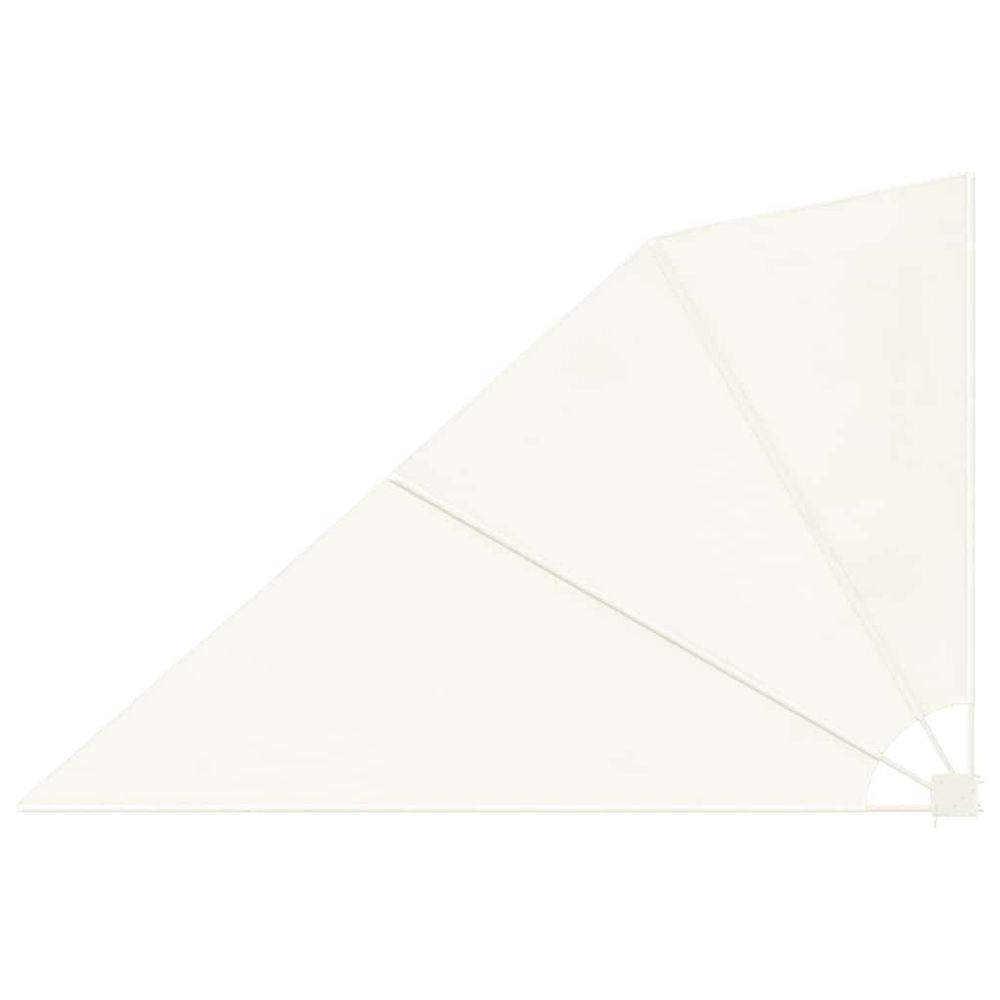 Auvent latéral pliable de balcon crème 160 x 240 cm