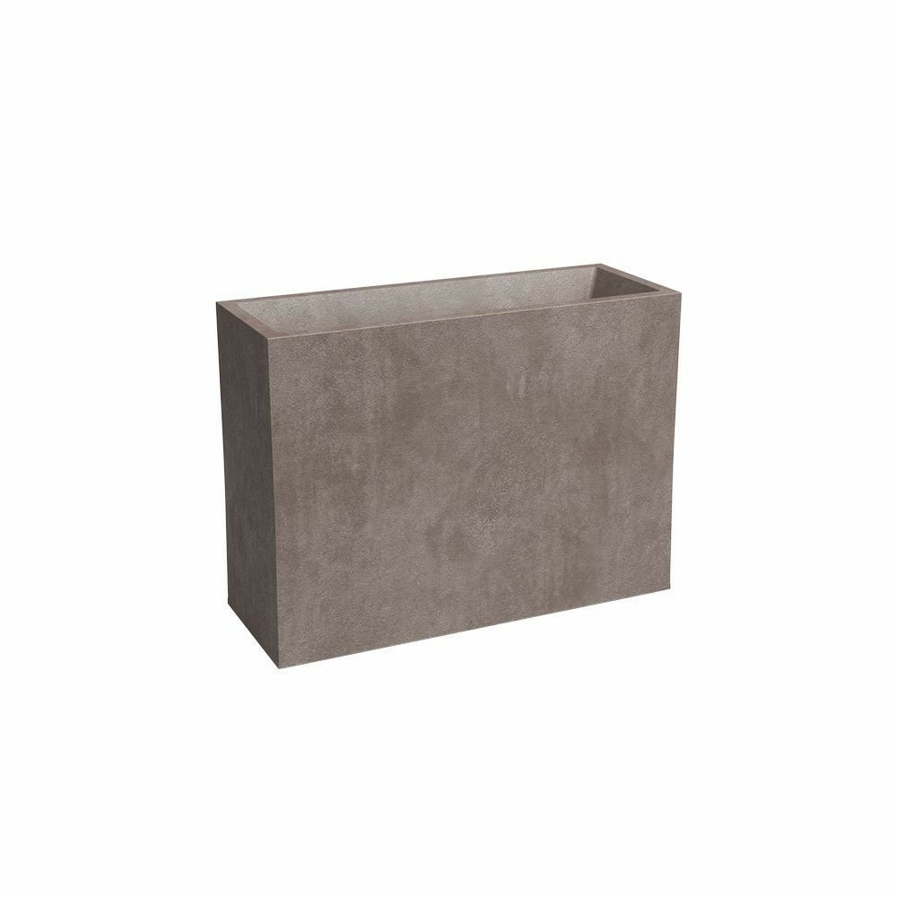 Jardiniere - plastique - taupe - 80 cm - 50 l - sydney - artevasi