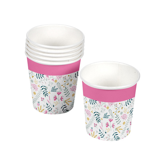 Set de 10 gobelets en carton joyeux printemps