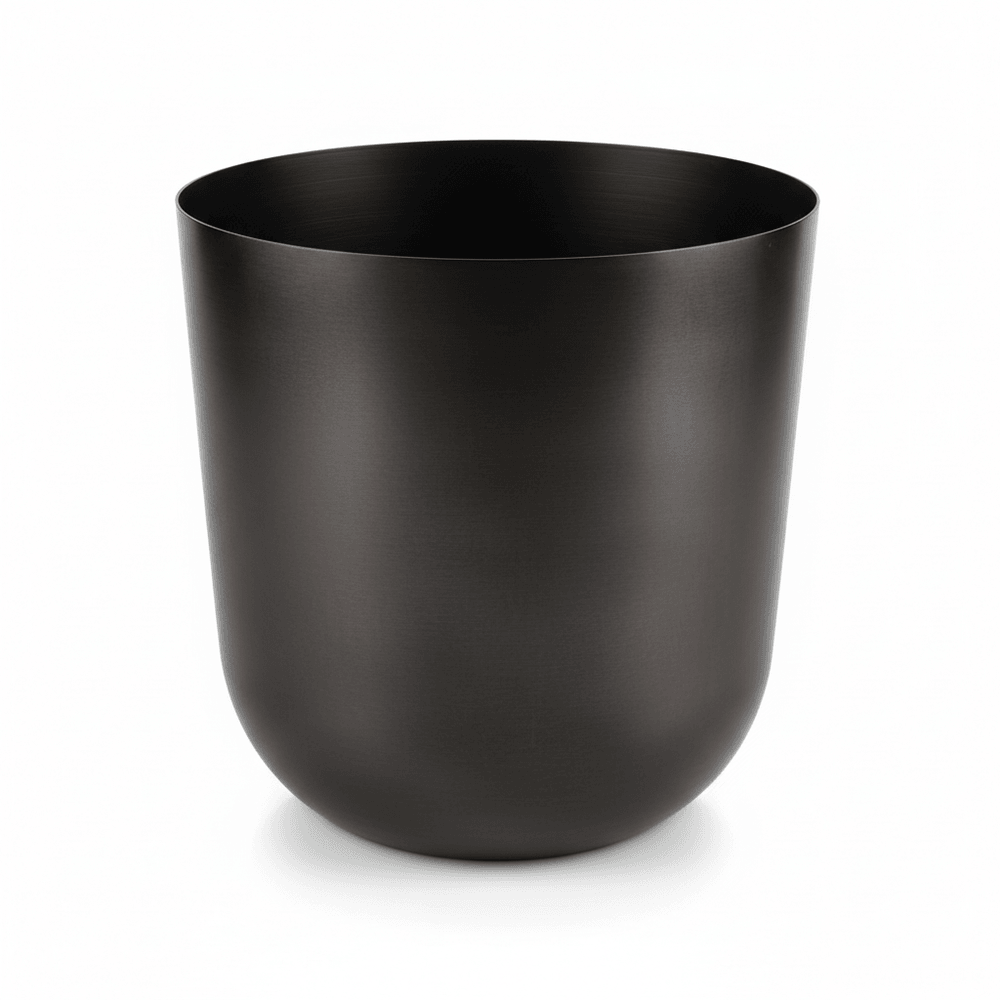 Pot de fleurs gris plomb - d.20cm