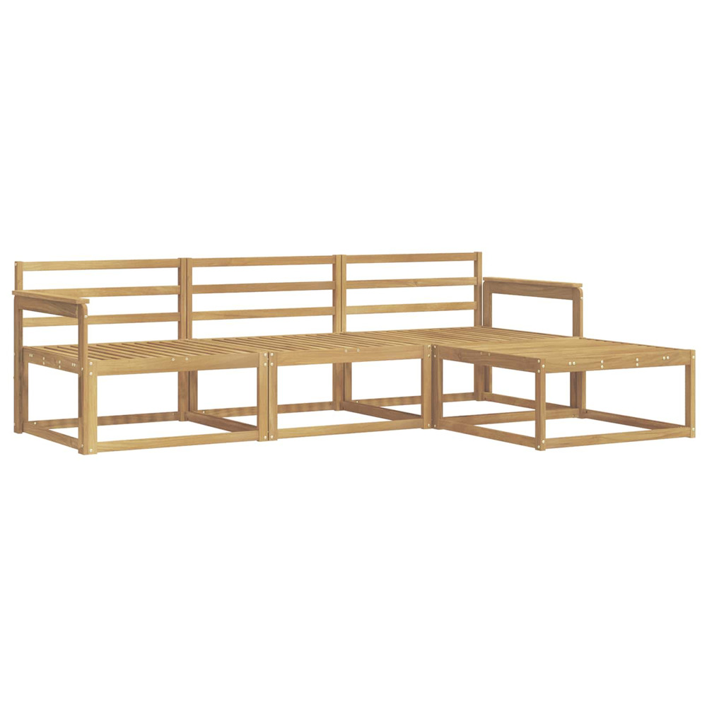 Ensemble de canapés d'extérieur 4 pcs blanc