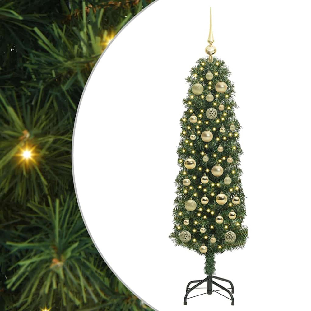 Sapin de noël artificiel vert 120 cm pvc et acier et plastique