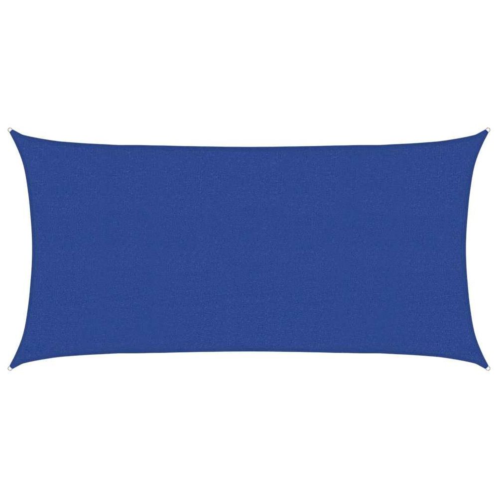Voile d'ombrage 160 g/m² rectangulaire bleu 2,5x5 m pehd