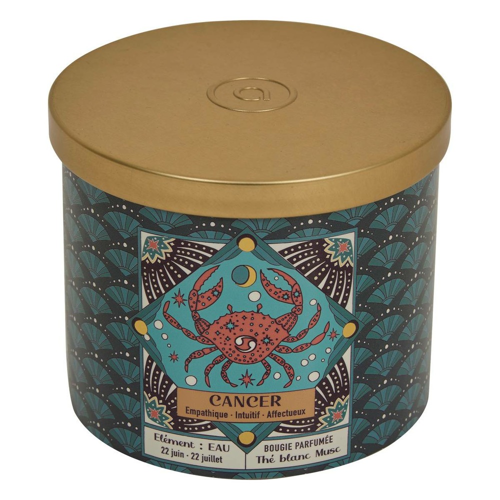 Bougie parfumée astro 396g pot verre assorti
