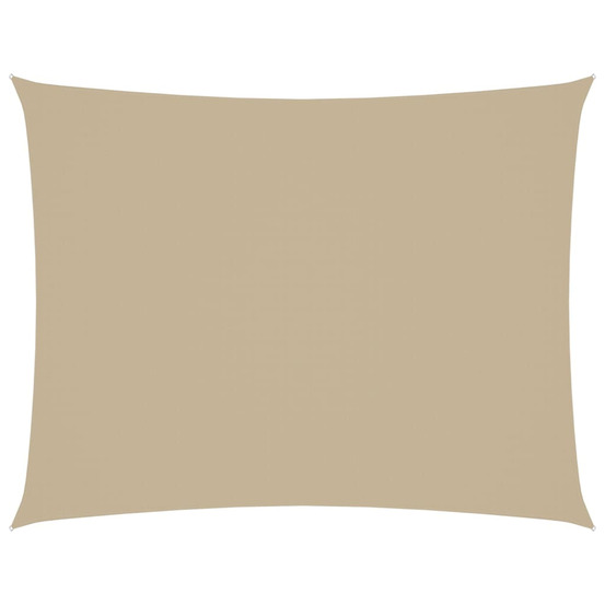 Voile de parasol tissu oxford rectangulaire 2x3,5 m beige
