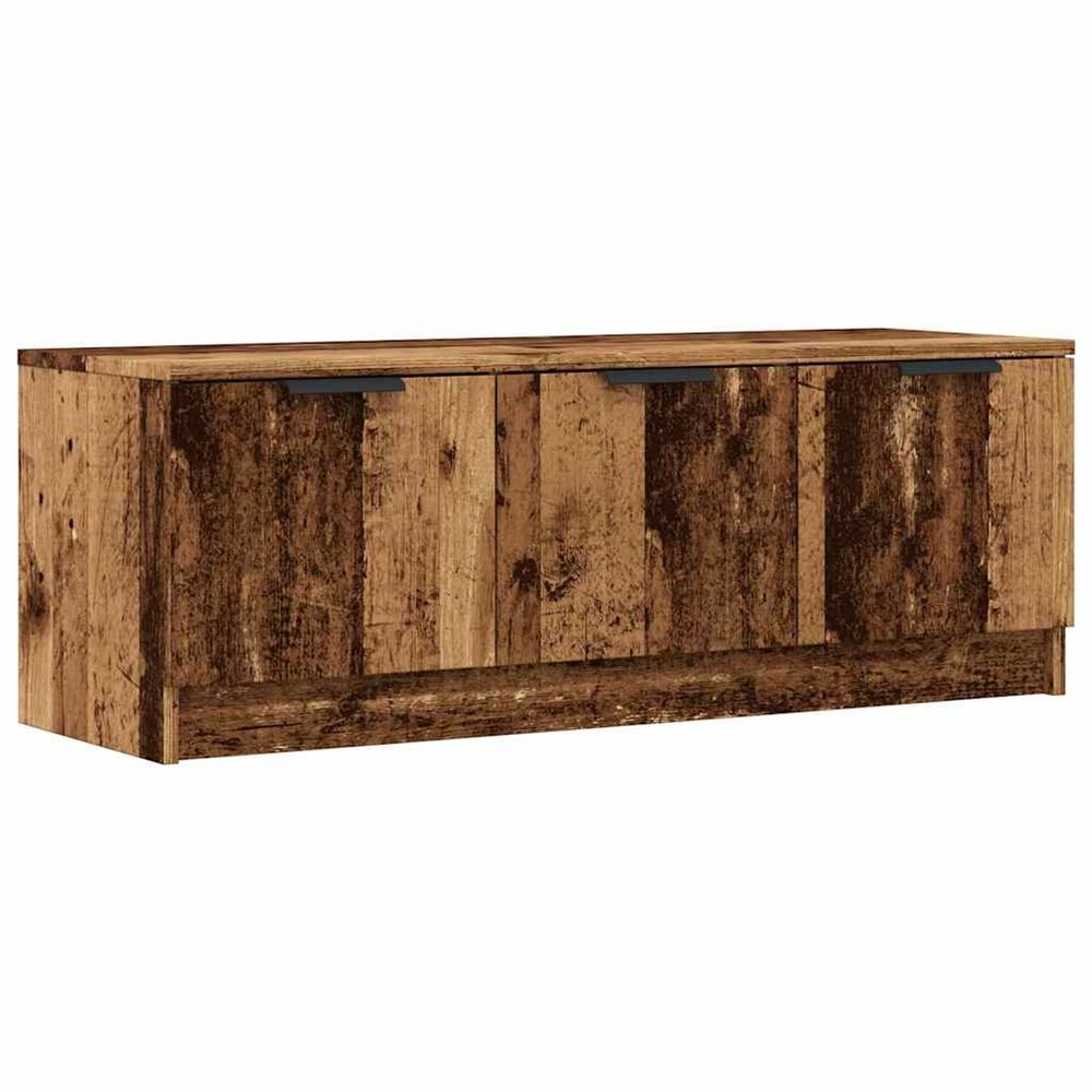 Meuble tv vieux bois 102x35x36,5 cm bois d'ingénierie