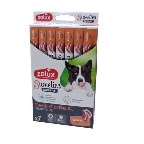 Sticks crème de canard 7 x 14 g pour chien