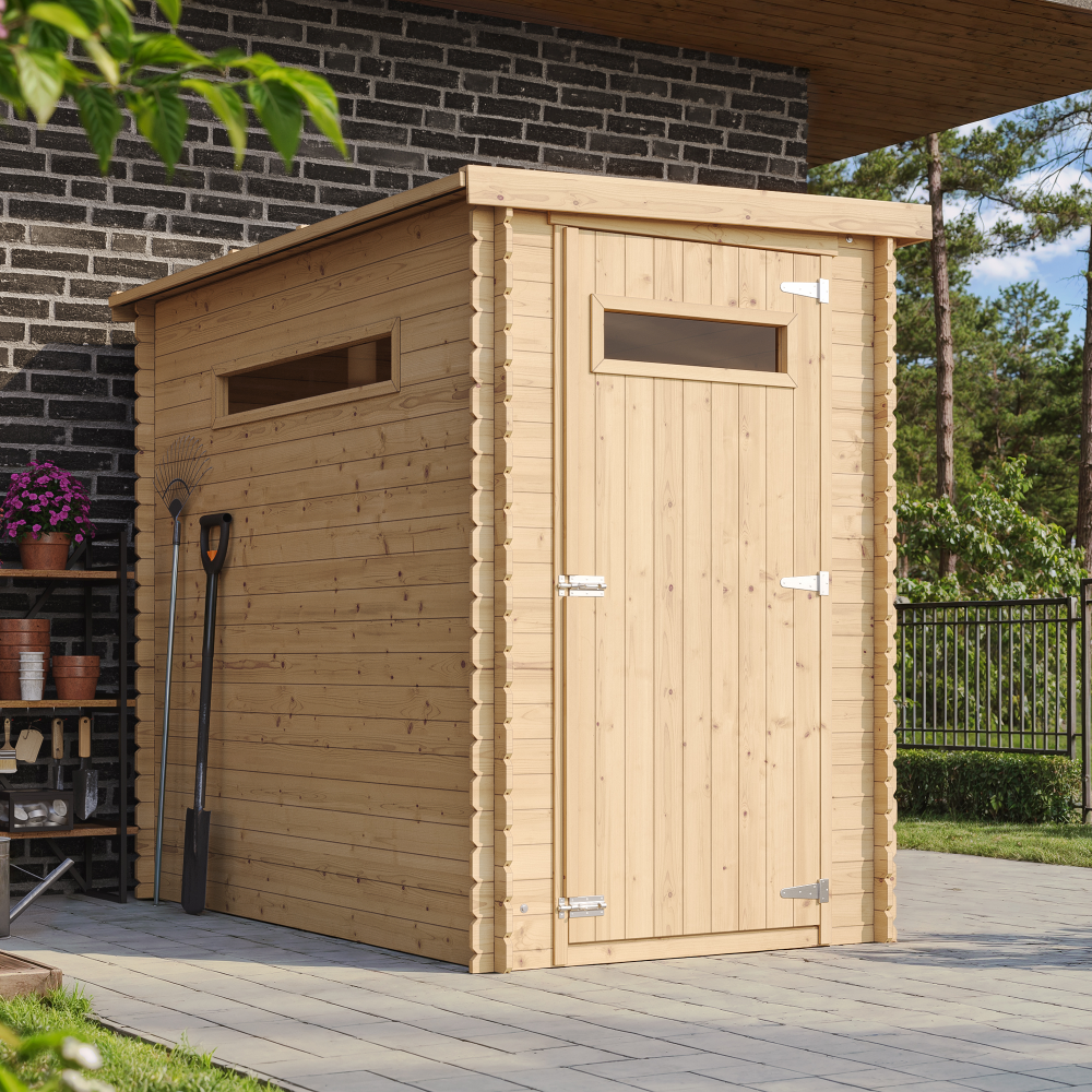 Abri de jardin en bois 2,63 m² - cabane de jardin extérieure – h198 x 239 x 144 cm - m306a