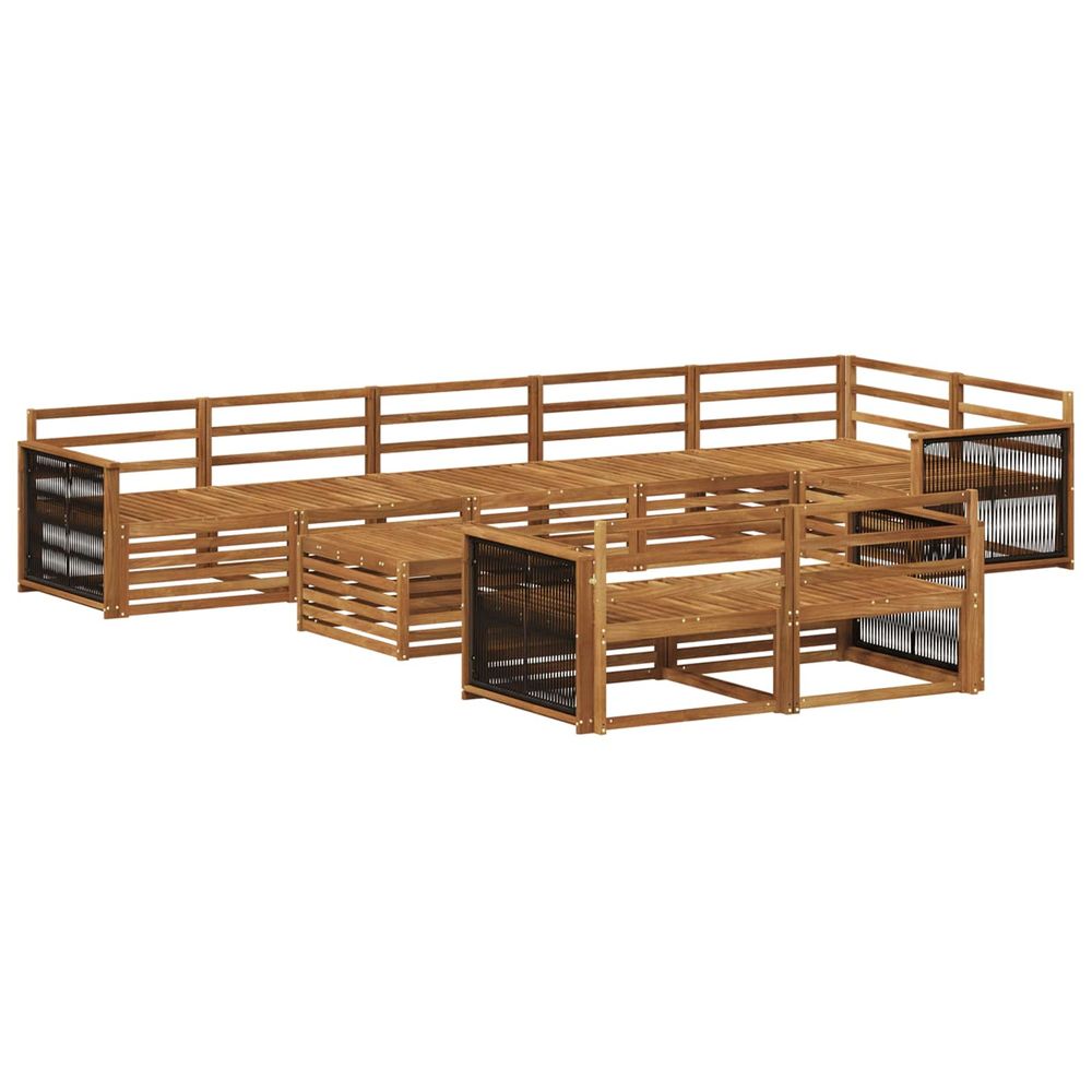 Ensemble de canapés d'extérieur 9 pc