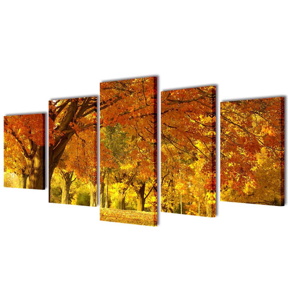 Set de toiles murales imprimées érable 100 x 50 cm