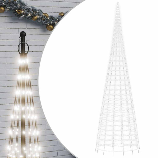Sapin de noël à led 3000 led blanc 800 cm