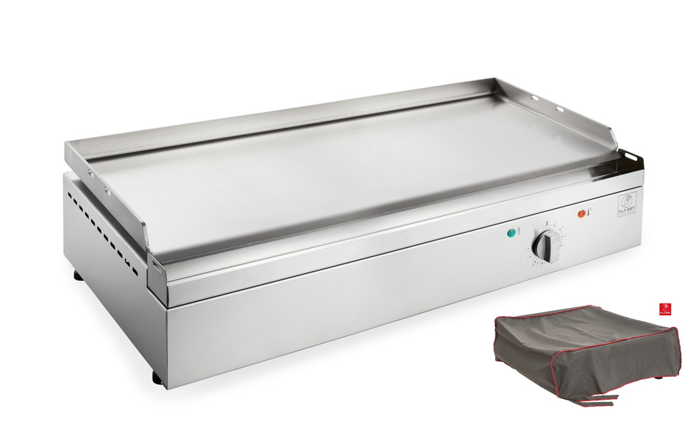 Plancha chef 80 elec - lisse + housse planet