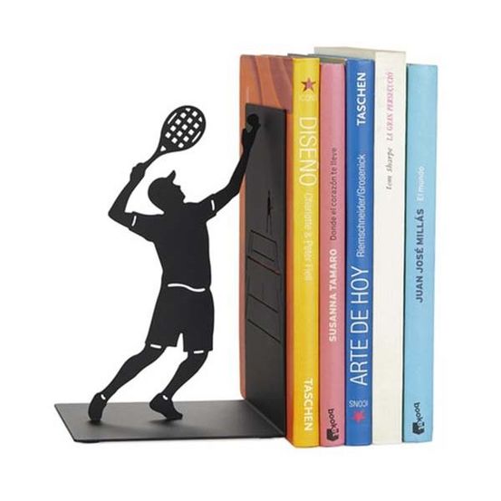 Serre-livres en métal match point