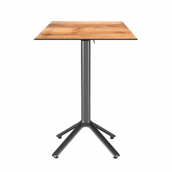 Restootab - table haute pliable nemo pour intérieur/extérieur boisée 60x60