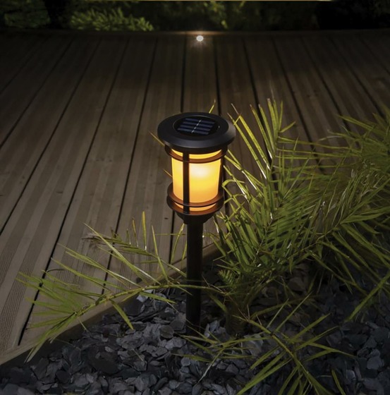 Balise solaire lysia effet flamme naturelle