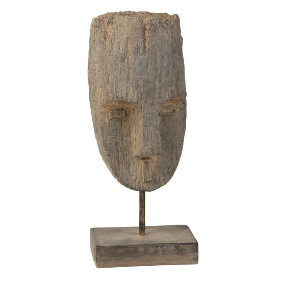 Statue tête sur pied