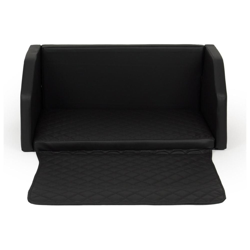 Velinda panier de voiture pliable pour chien 90x55 cm — noir