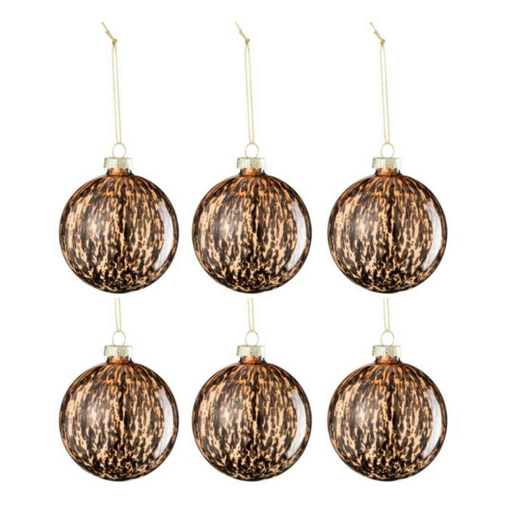 Lot de 6 boules de noël 