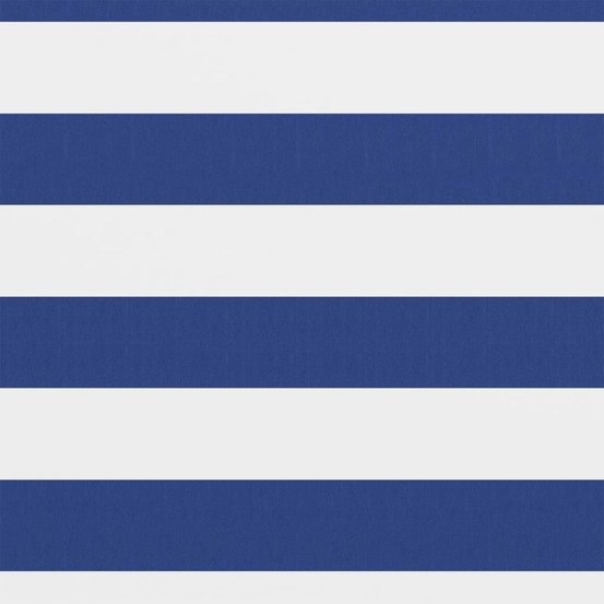 Écran de balcon blanc et bleu 75x600 cm tissu oxford