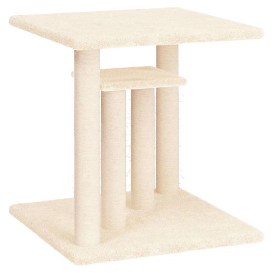 Arbres à chat avec plates-formes 50 cm crème