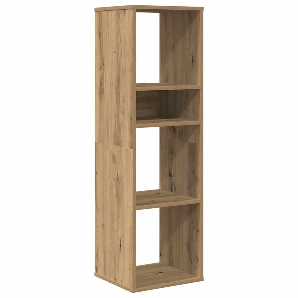 Bibliothèque chêne artisanal 34x31x112 cm bois d'ingénierie