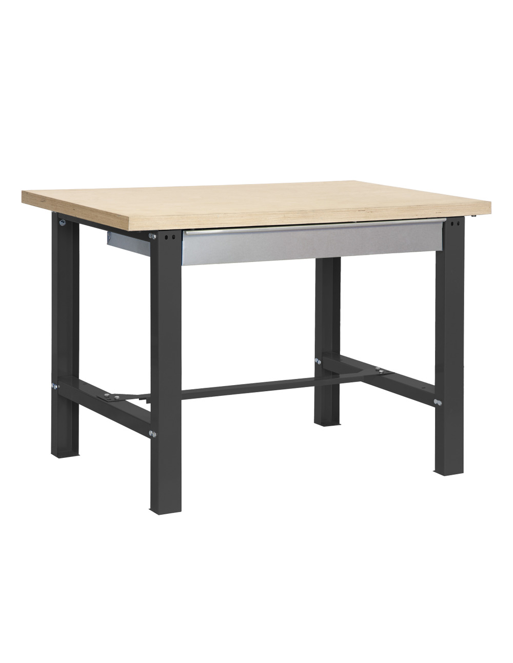 Etabli simonwork bt6 mdf 1box 1200x750 antracite/bois antracite/mdf 865x1200x750 - simonrack