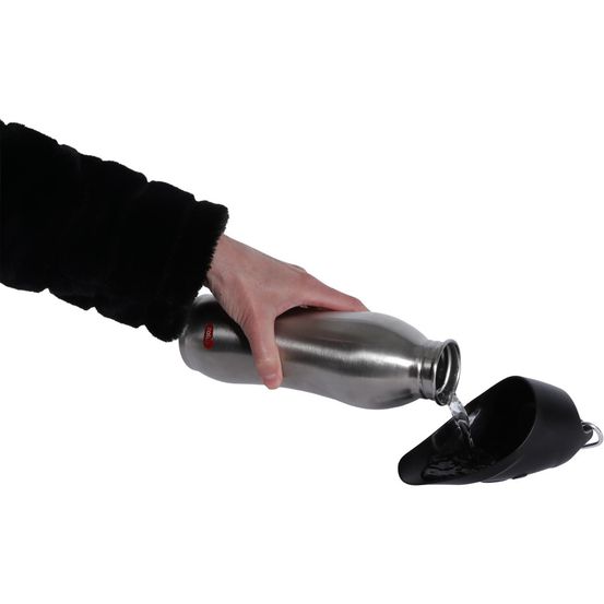 Gourde de voyage en inox avec gamelle intégrée nomad pour chien - 750 ml