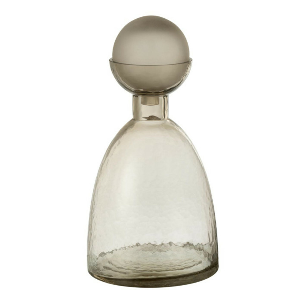 Vase bouteille bouchon en verre 