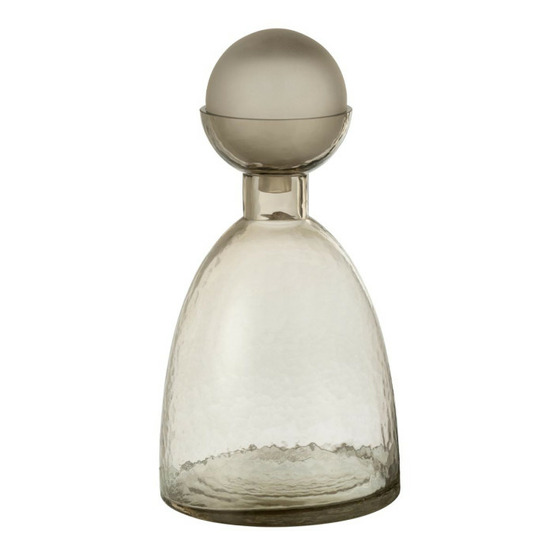 Vase bouteille bouchon en verre