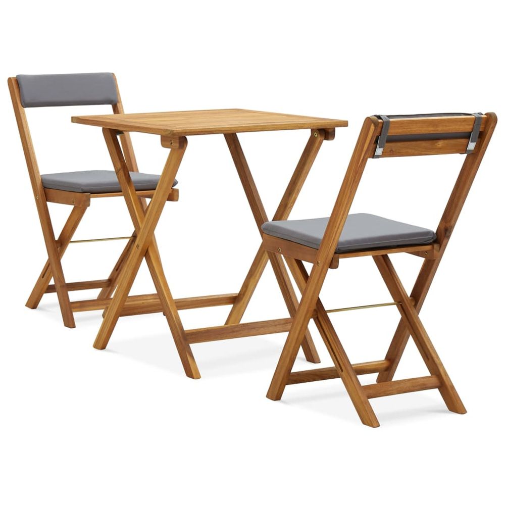 Meuble de bistro pliable 3 pcs et