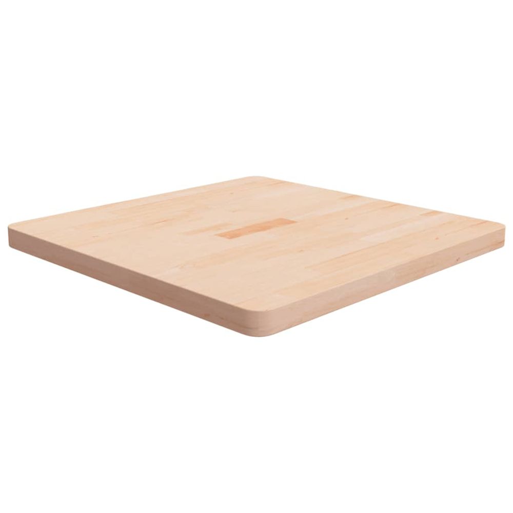 Dessus de table carré 70x70x4 cm bois chêne massif non traité