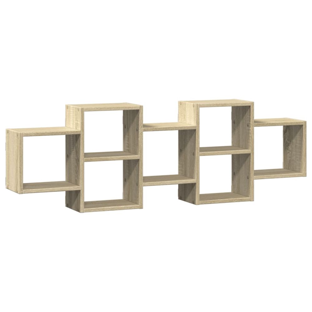 Étagère murale chêne sonoma 129x18x42 cm bois d'ingénierie