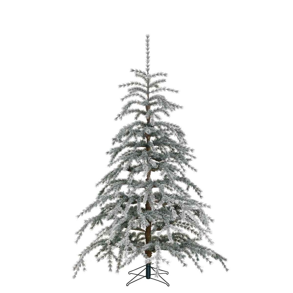 Black box arbre de noël artificiel springdale - 152x152x215 cm - aiguille dure - noir