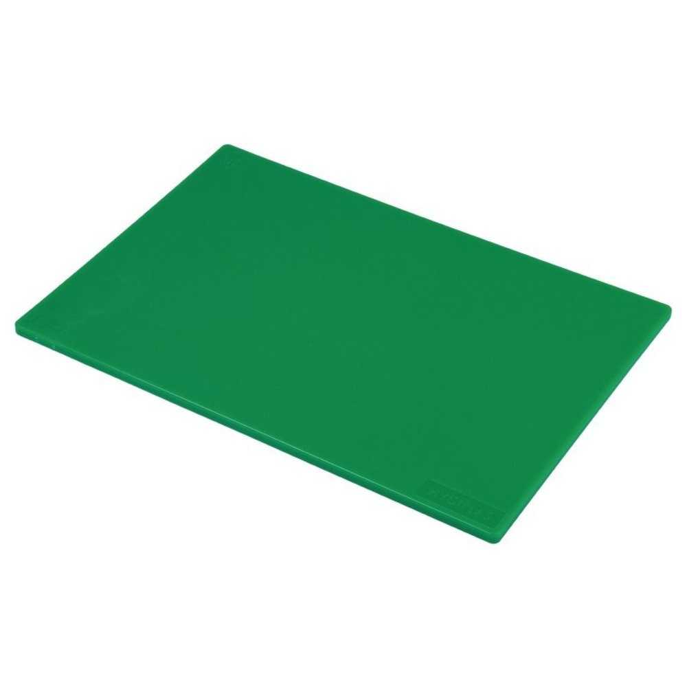 Planche à découper polyéthylène 450 x 300 x 12 mm couleur vert - hygiplas