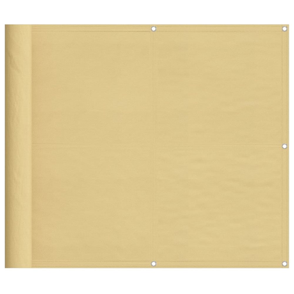 Écran de balcon sable 90x800 cm 100% polyester oxford